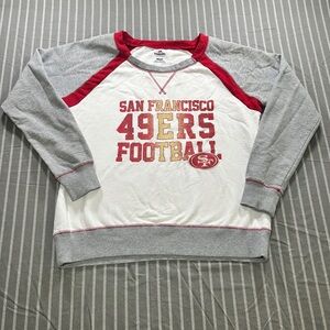 Majestic San Francisco 49ers football crewneck sweatshirt Women's XL